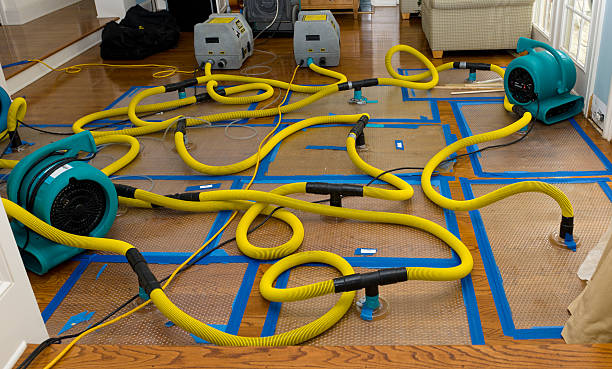 Professional Water Extraction technician working in Milltown, WI